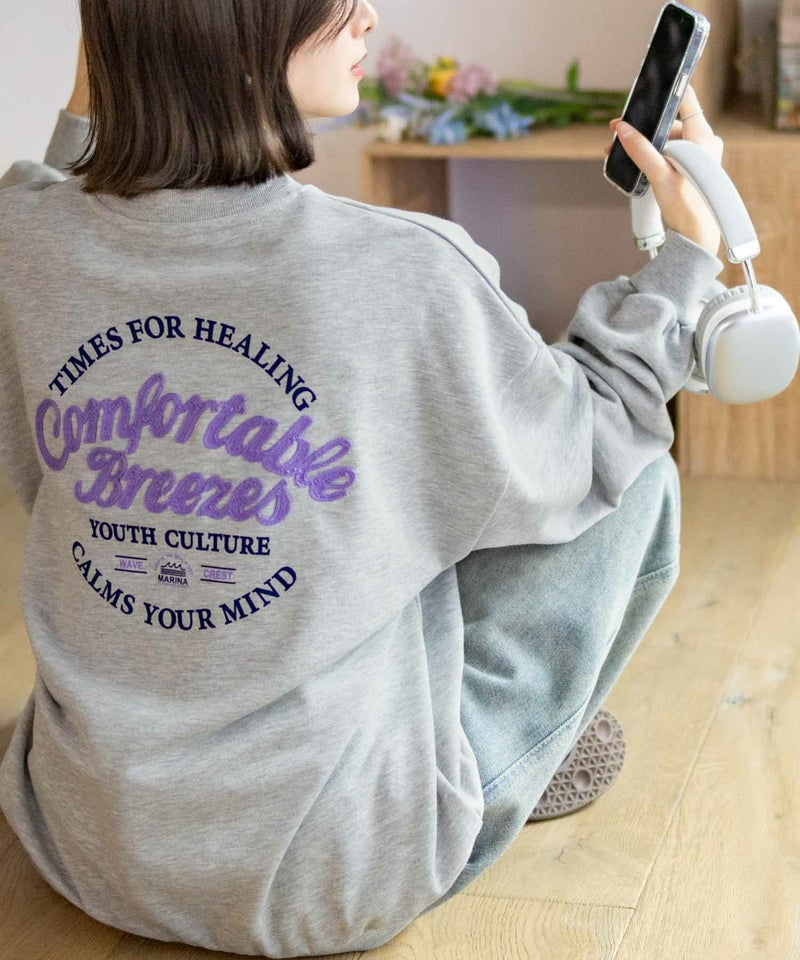 UNDERWRAPS 刺繍BIGトレーナー レディース商品画像-2