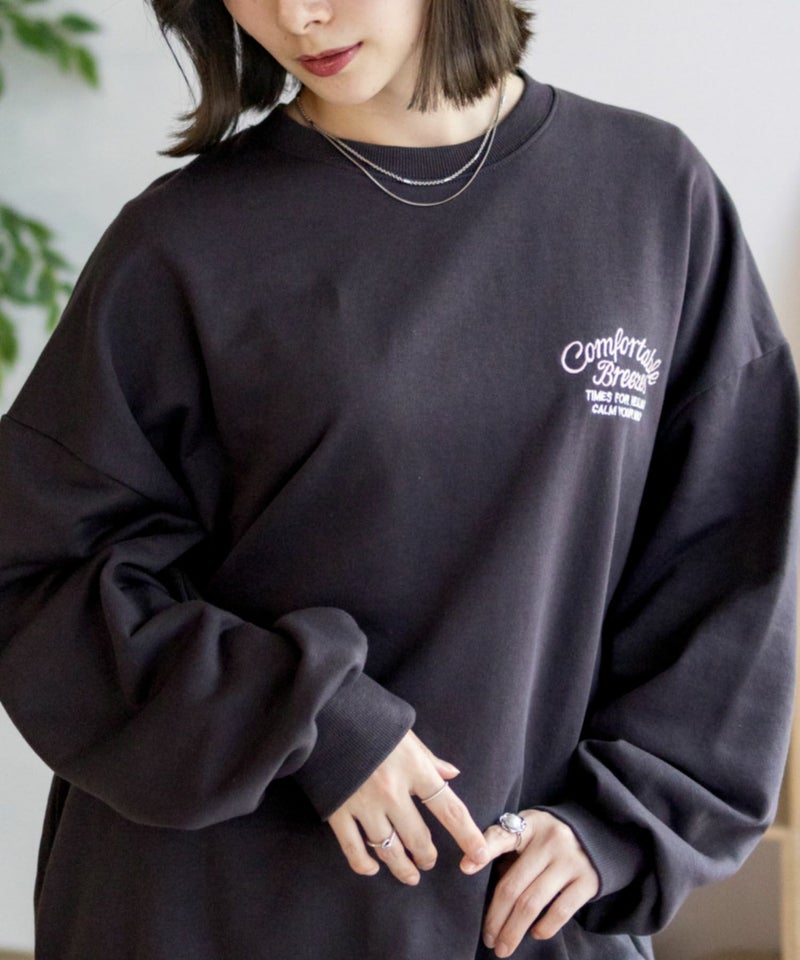 UNDERWRAPS  刺繍BIGトレーナー レディース商品画像-4