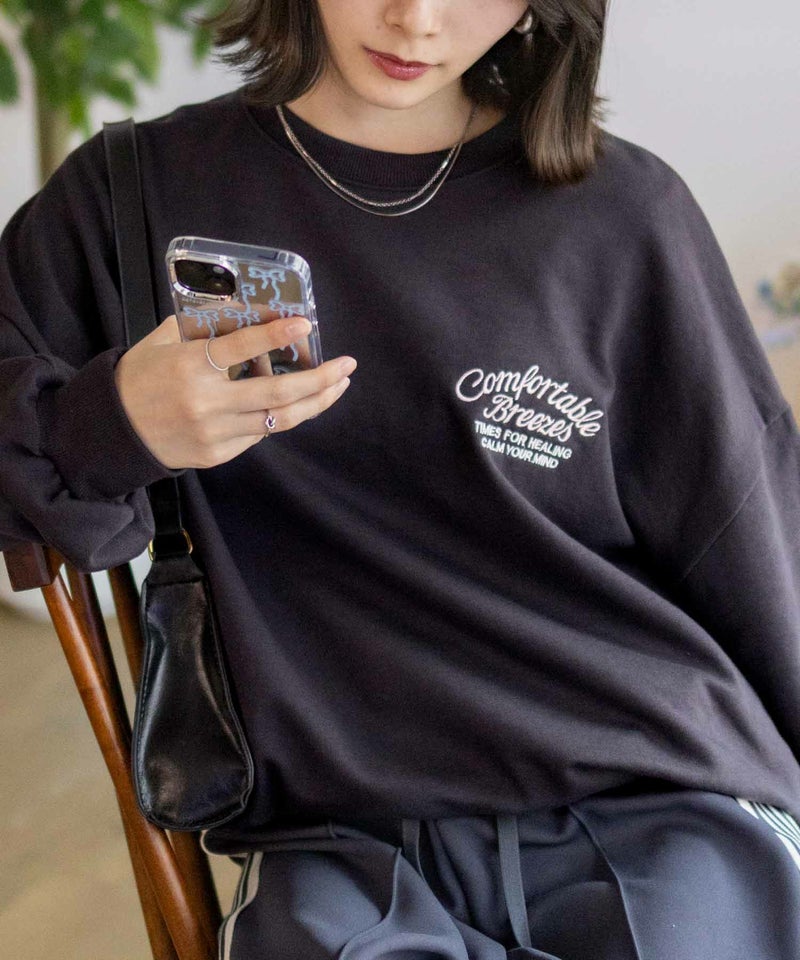 UNDERWRAPS 刺繍BIGトレーナー レディース商品画像-7