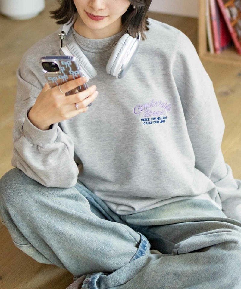 UNDERWRAPS 刺繍BIGトレーナー レディース商品画像-14