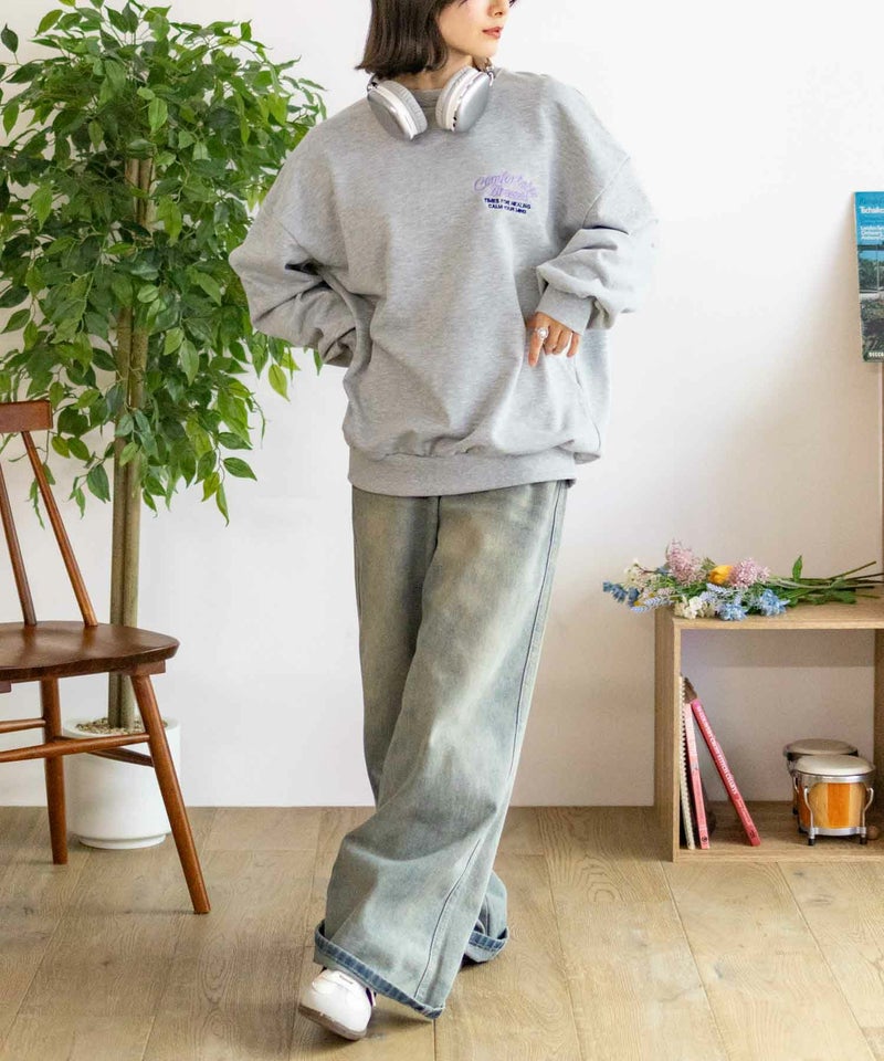 UNDERWRAPS  刺繍BIGトレーナー レディース商品画像-15