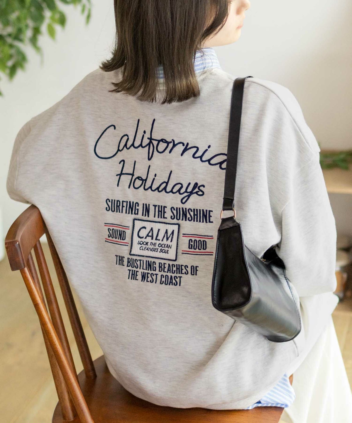 UNDERWRAPS 刺繍BIGトレーナー レディース