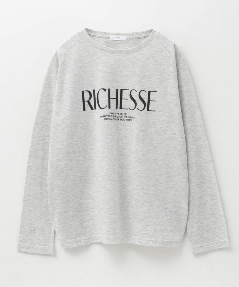 nAvy  ロゴプリント長袖Tシャツ レディース メール便 対応商品商品画像-23