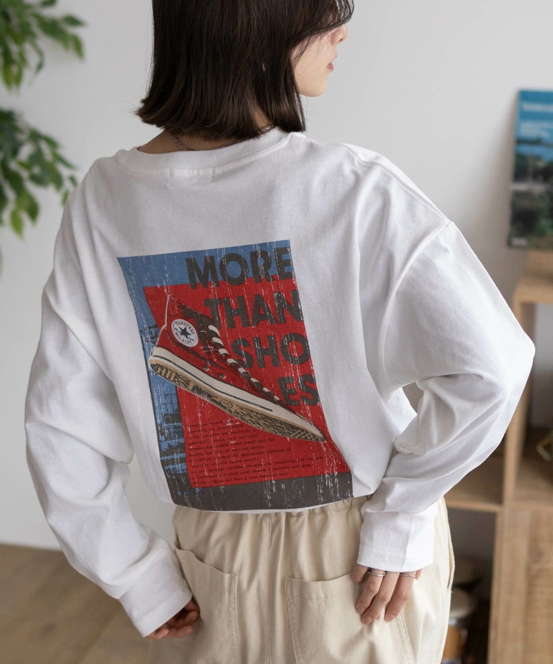 CONVERSE  天竺ピグメントライク長袖Tシャツ レディース メール便 対応商品商品画像-12