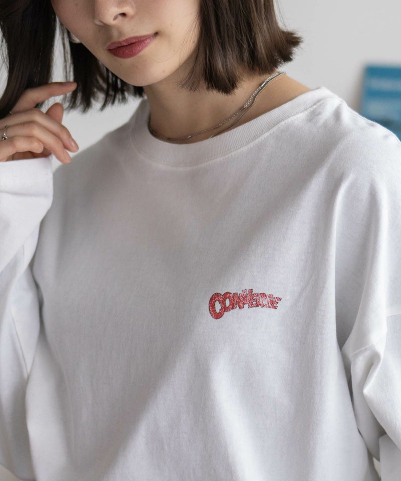 CONVERSE 天竺ピグメントライク長袖Tシャツ レディース メール便 対応商品商品画像-18