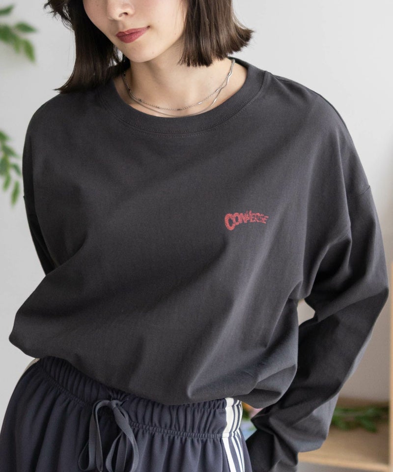 CONVERSE 天竺ピグメントライク長袖Tシャツ レディース メール便 対応商品商品画像-23