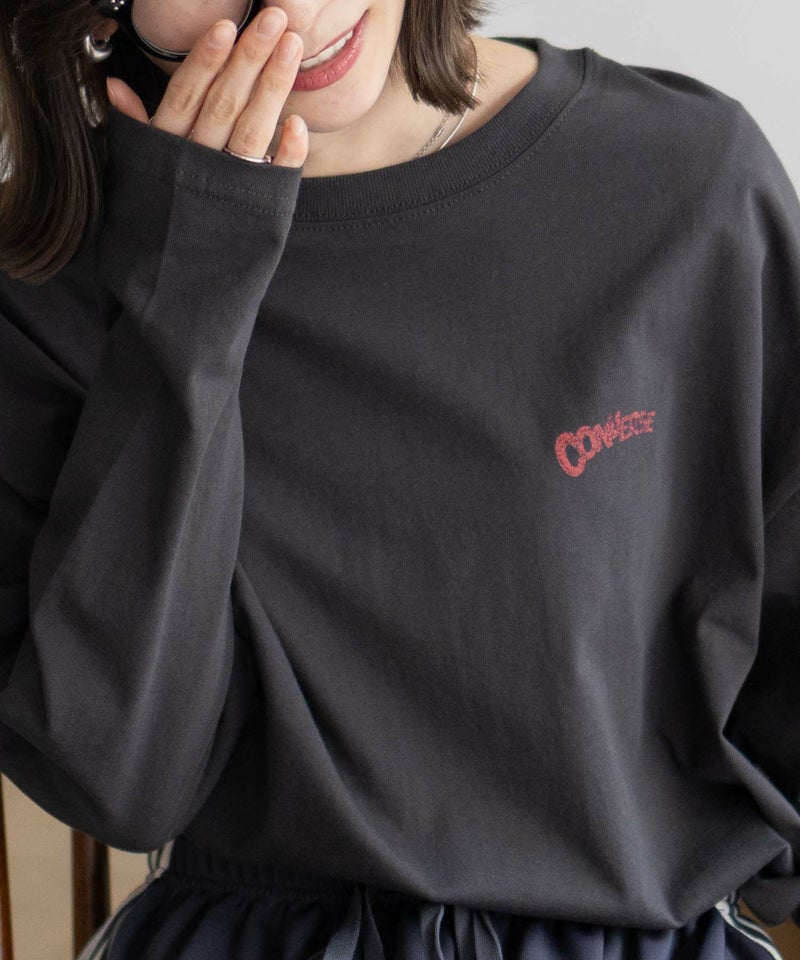 CONVERSE 天竺ピグメントライク長袖Tシャツ レディース メール便 対応商品商品画像-24