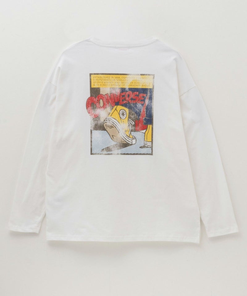 CONVERSE 天竺ピグメントライク長袖Tシャツ レディース メール便 対応商品商品画像-32