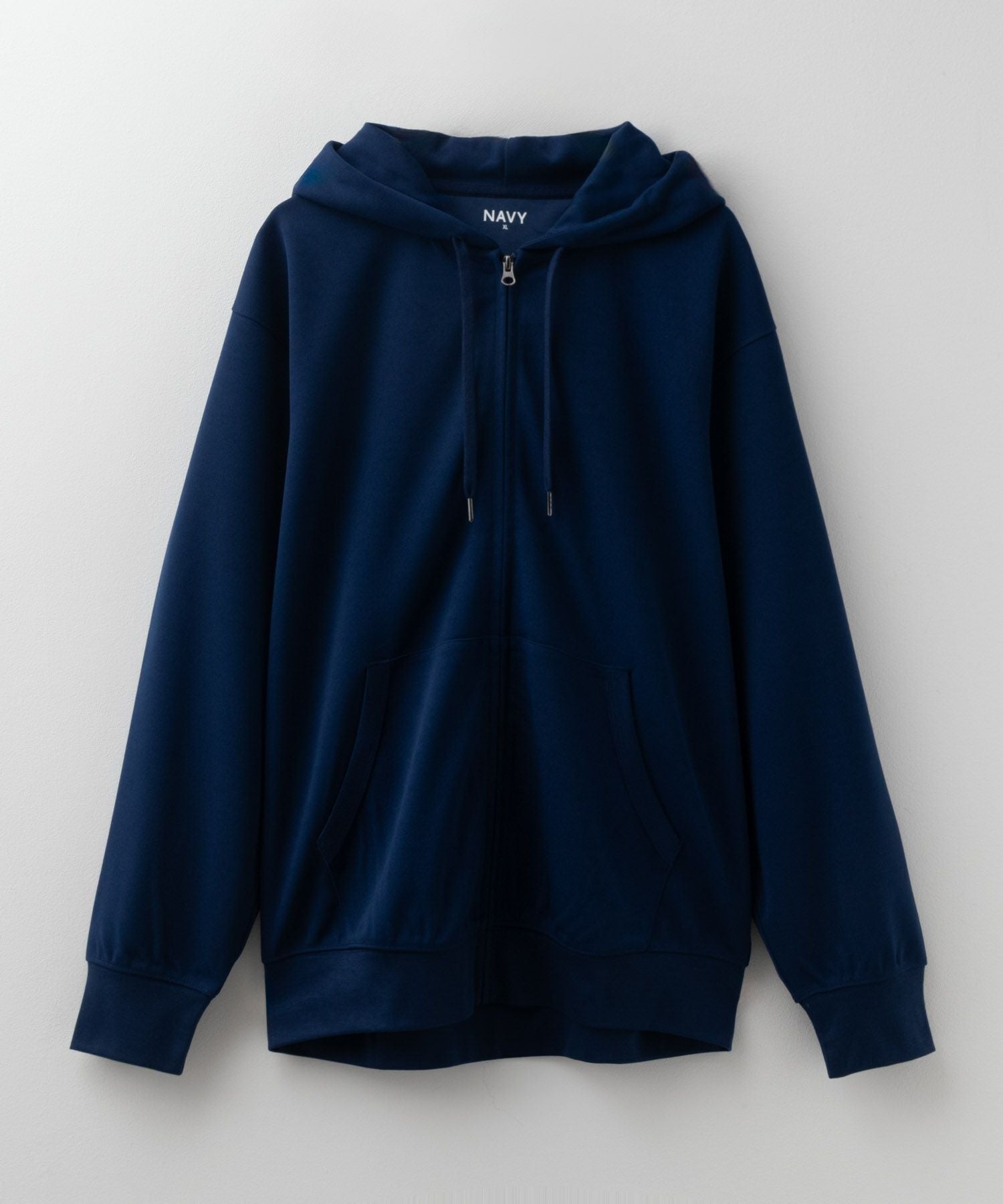 美品 Charlotte Lawrence Navy Blue パーカー L NAVY ジョーゼットZIPパーカー メンズ