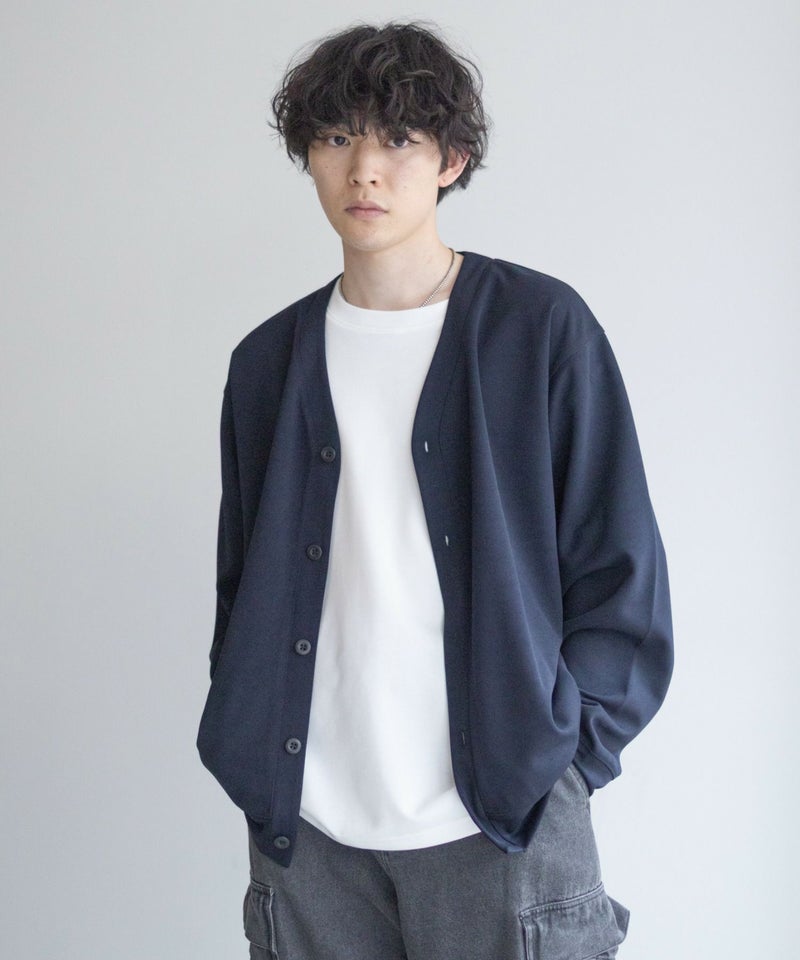 NAVY ジョーゼットカーディガン メンズ商品画像-3