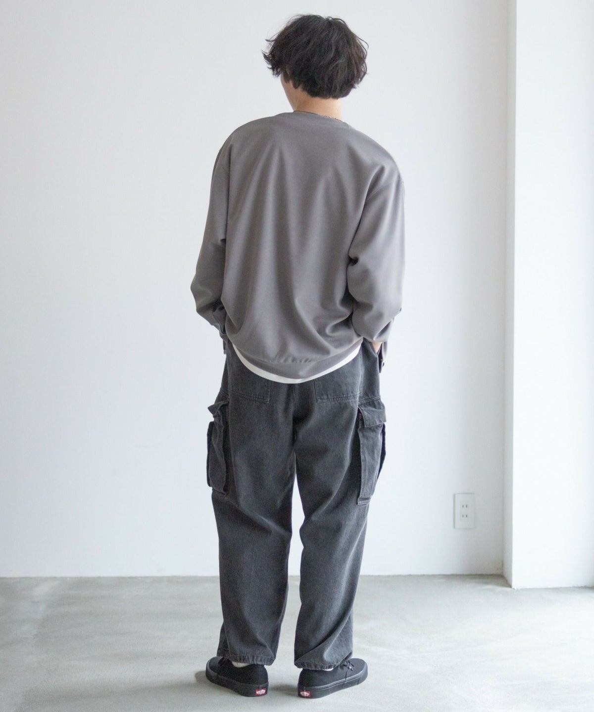 NAVY ジョーゼットカーディガン メンズ