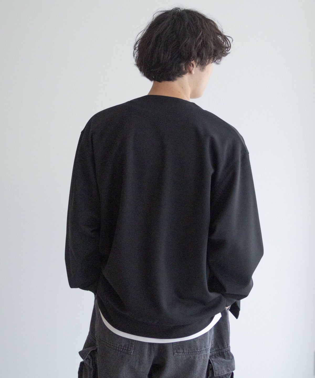 NAVY ジョーゼットカーディガン メンズ