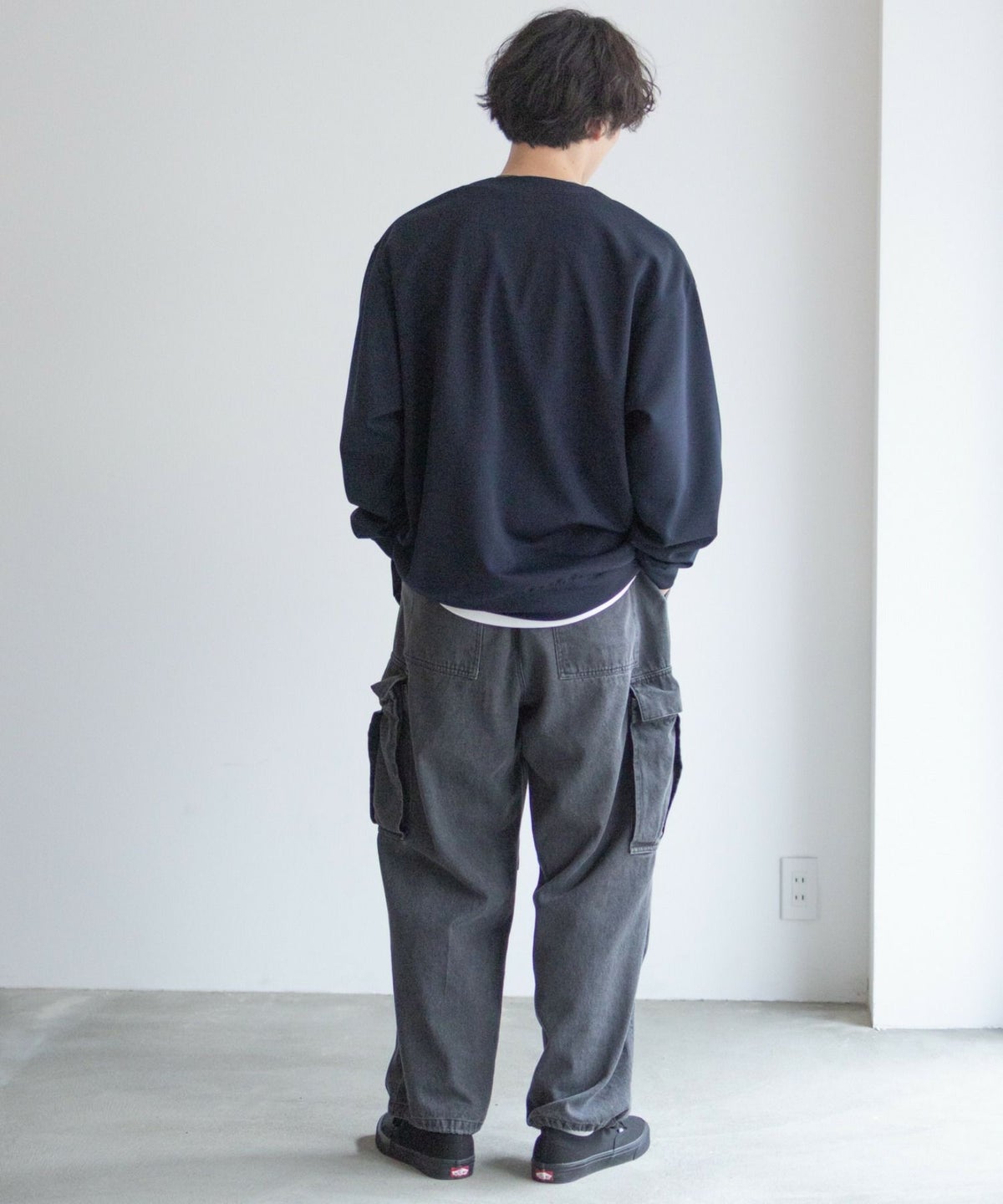 NAVY ジョーゼットカーディガン メンズ