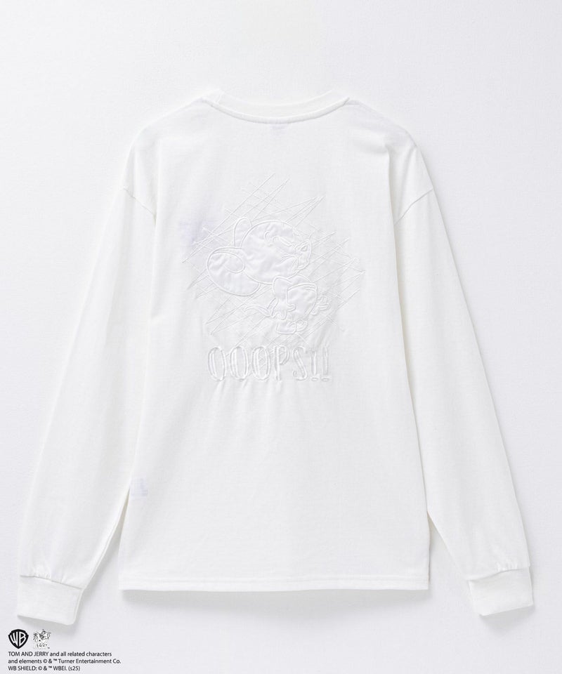 Tom and Jerry バックサテン刺繍長袖Tシャツ メンズ商品画像-6