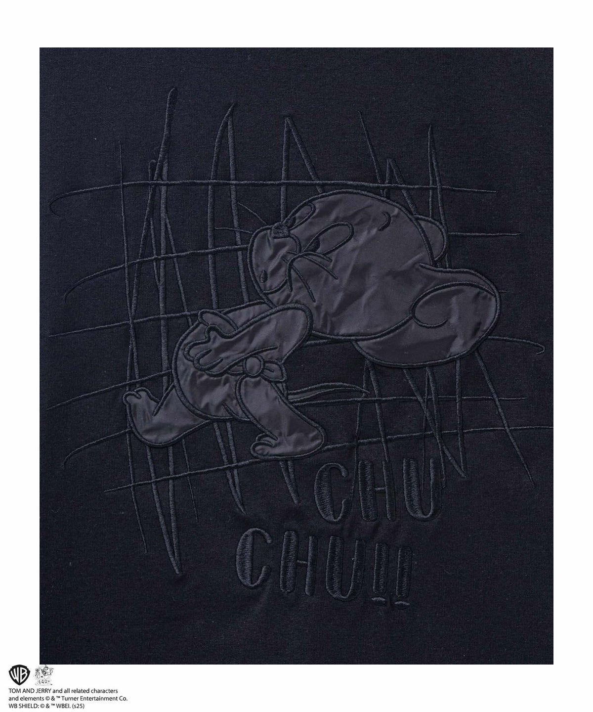 Tom and Jerry バックサテン刺繍長袖Tシャツ メンズ