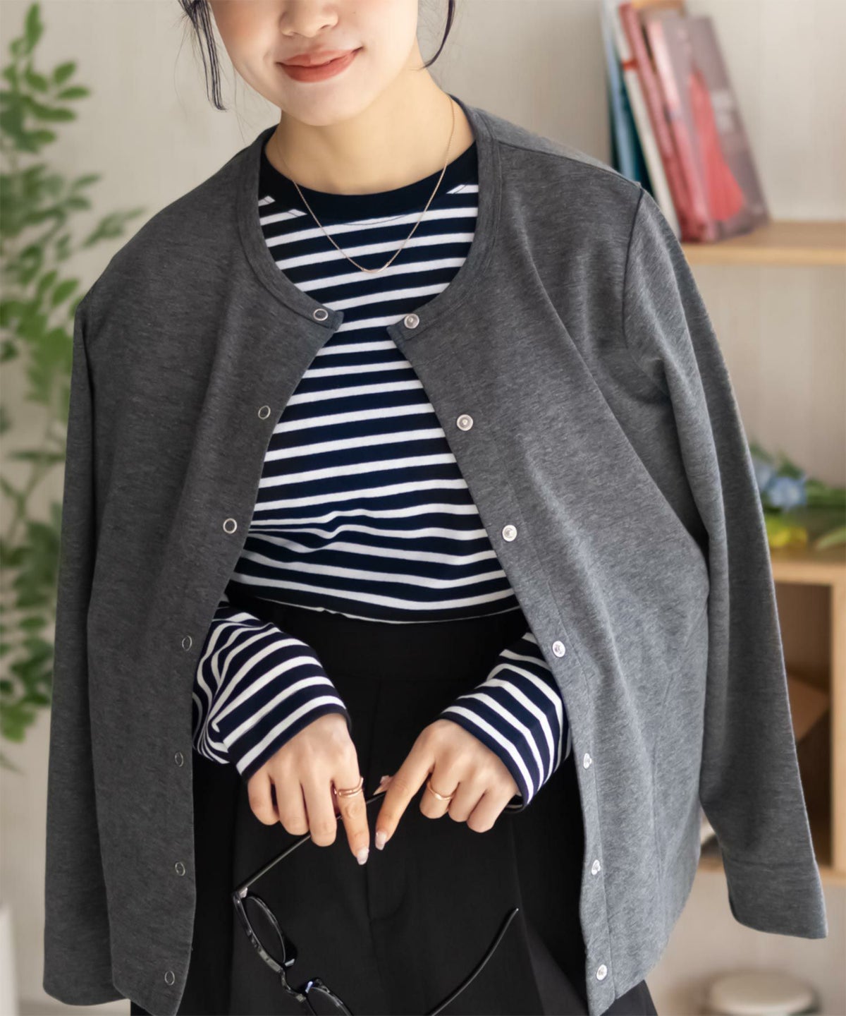 nAvy ボーダー長袖Tシャツ レディース ネコポス 対応商品