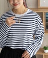 nAvy ボーダー長袖Tシャツ レディース メール便 対応商品商品サムネイル-4
