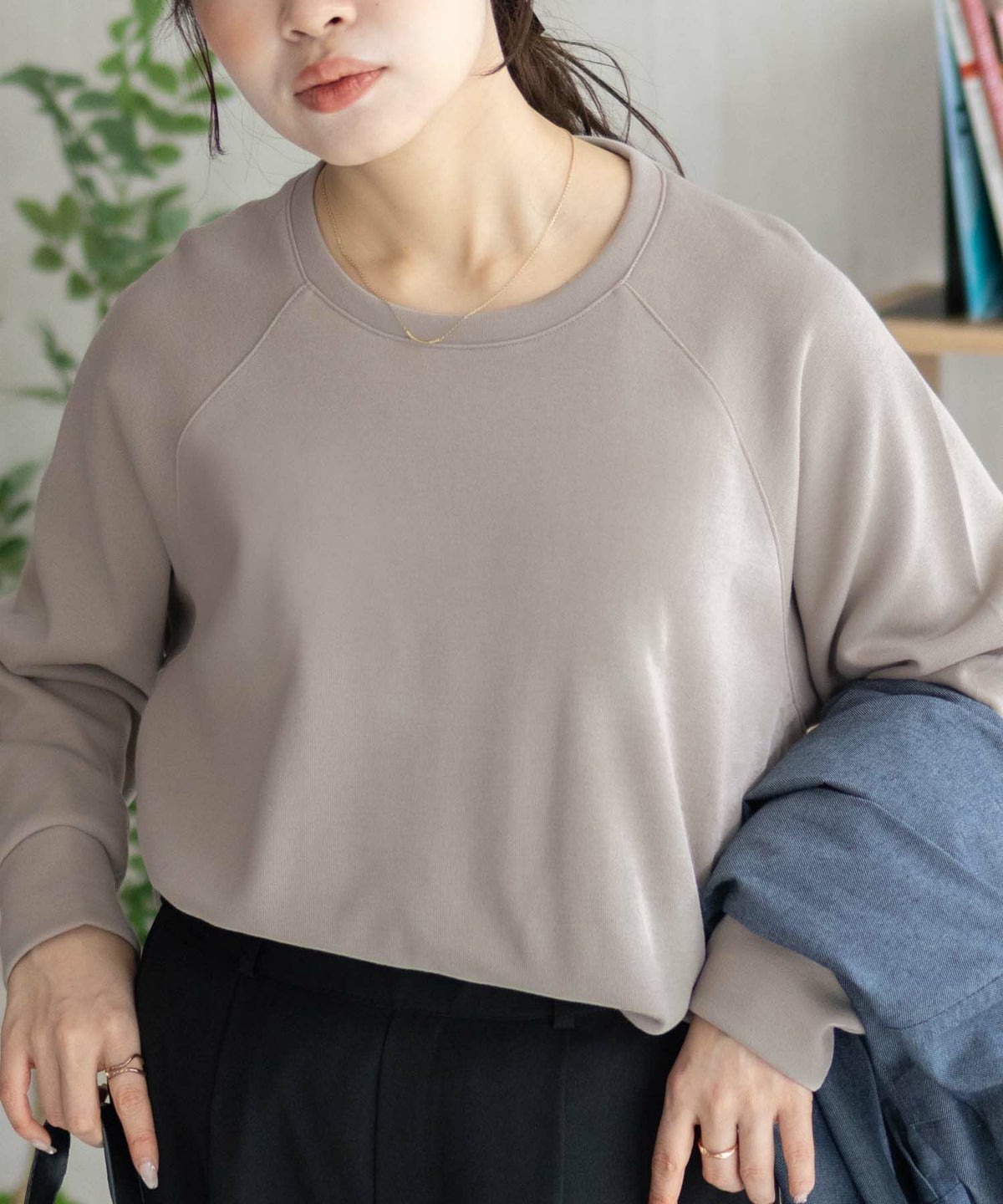 nAvy 異素材切替プルオーバー レディース