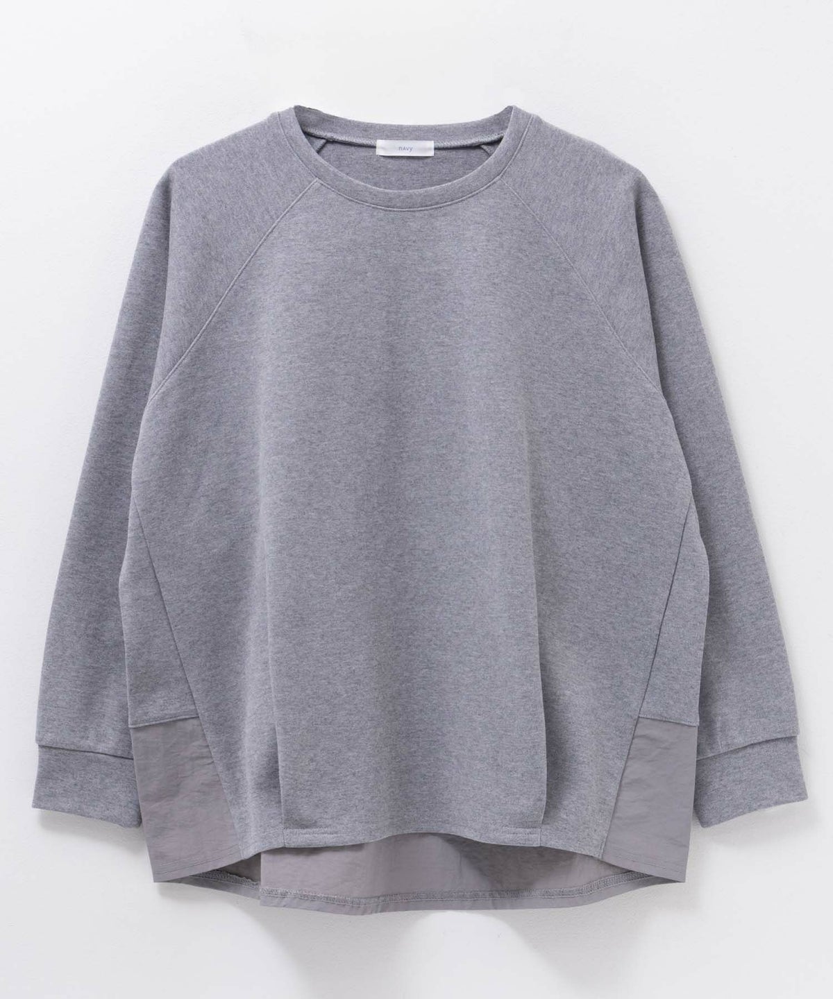 nAvy 異素材切替プルオーバー レディース