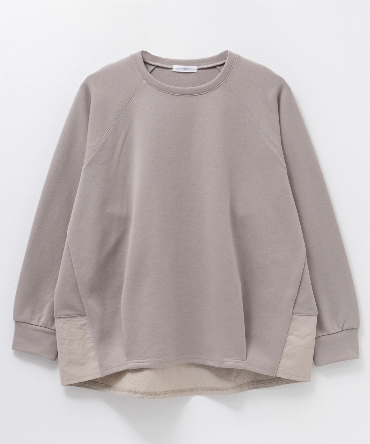 nAvy 異素材切替プルオーバー レディース