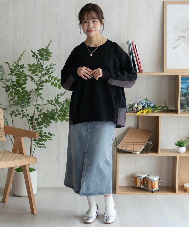 nAvy  異素材切替プルオーバー レディース商品画像-35