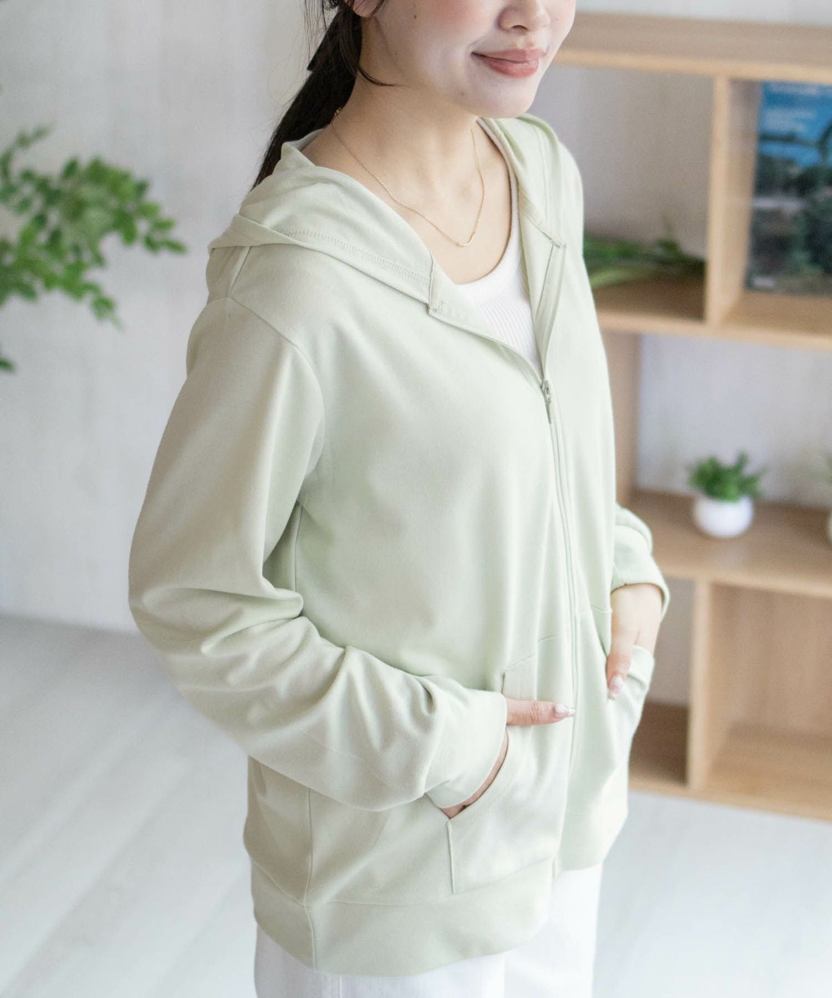 NAVY SARARI UVカットパーカー ドライ レディース