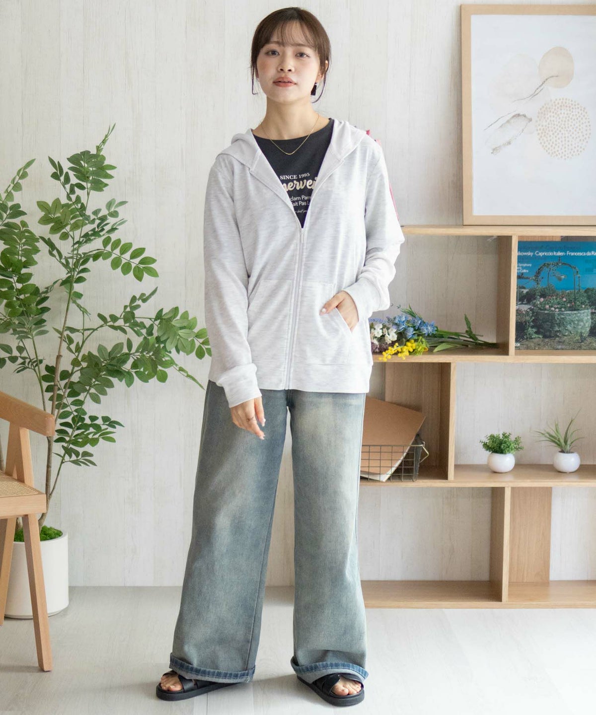 NAVY SARARI UVカットパーカー ドライ レディース