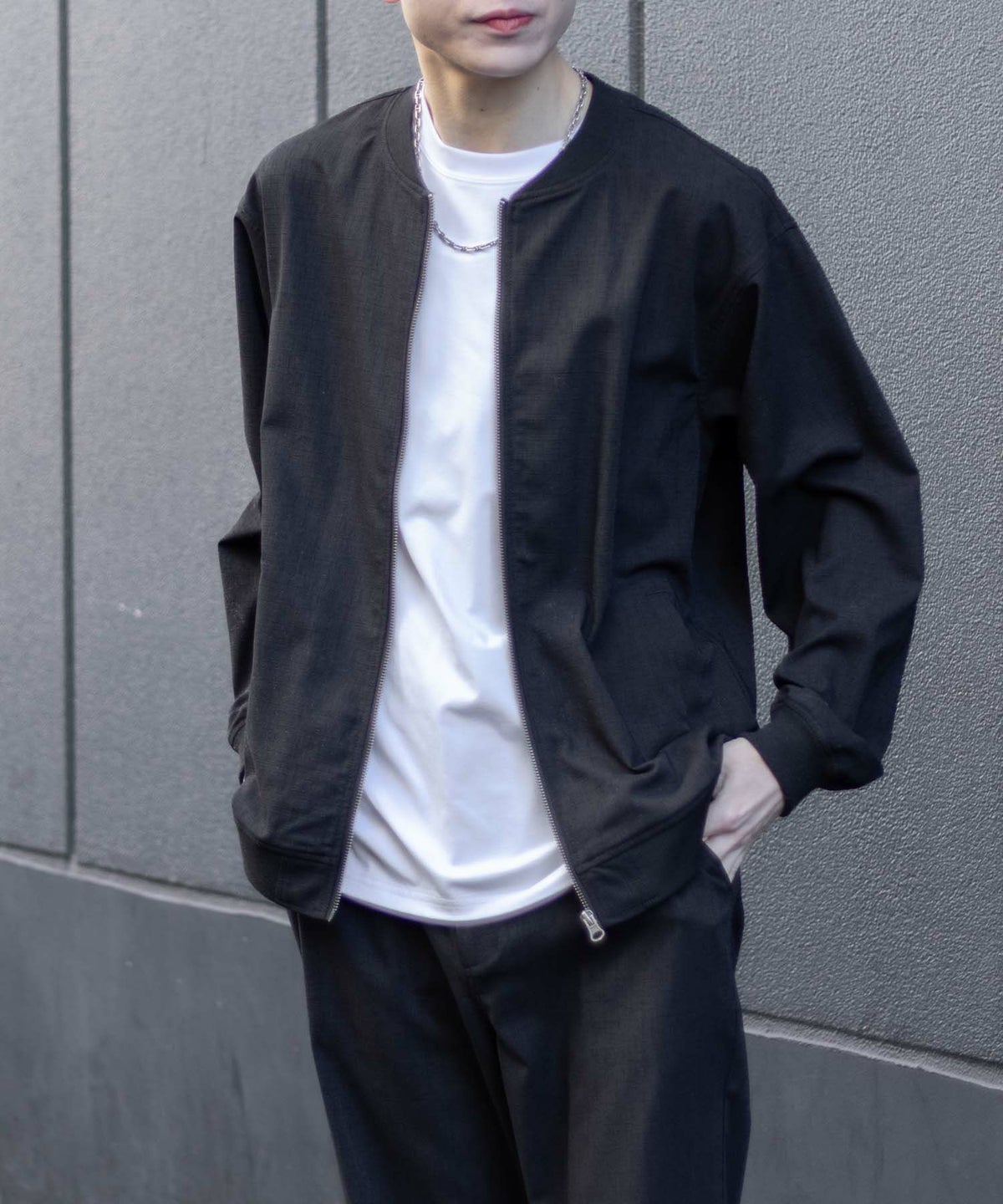 URBAN COLLECTION リネンライクブルゾン メンズ