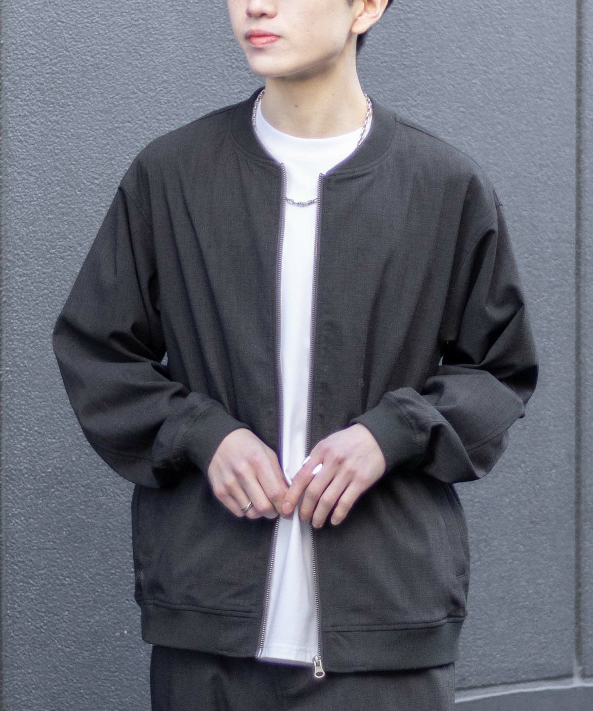 URBAN COLLECTION リネンライクブルゾン メンズ