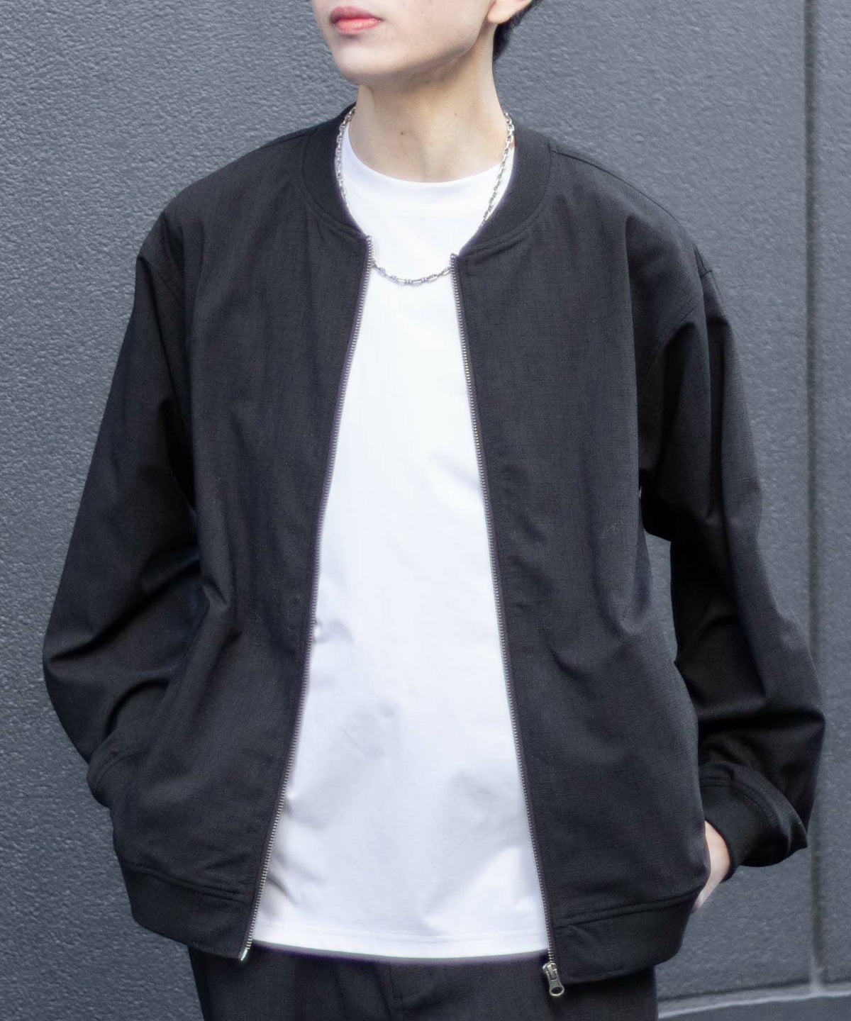 URBAN COLLECTION リネンライクブルゾン メンズ