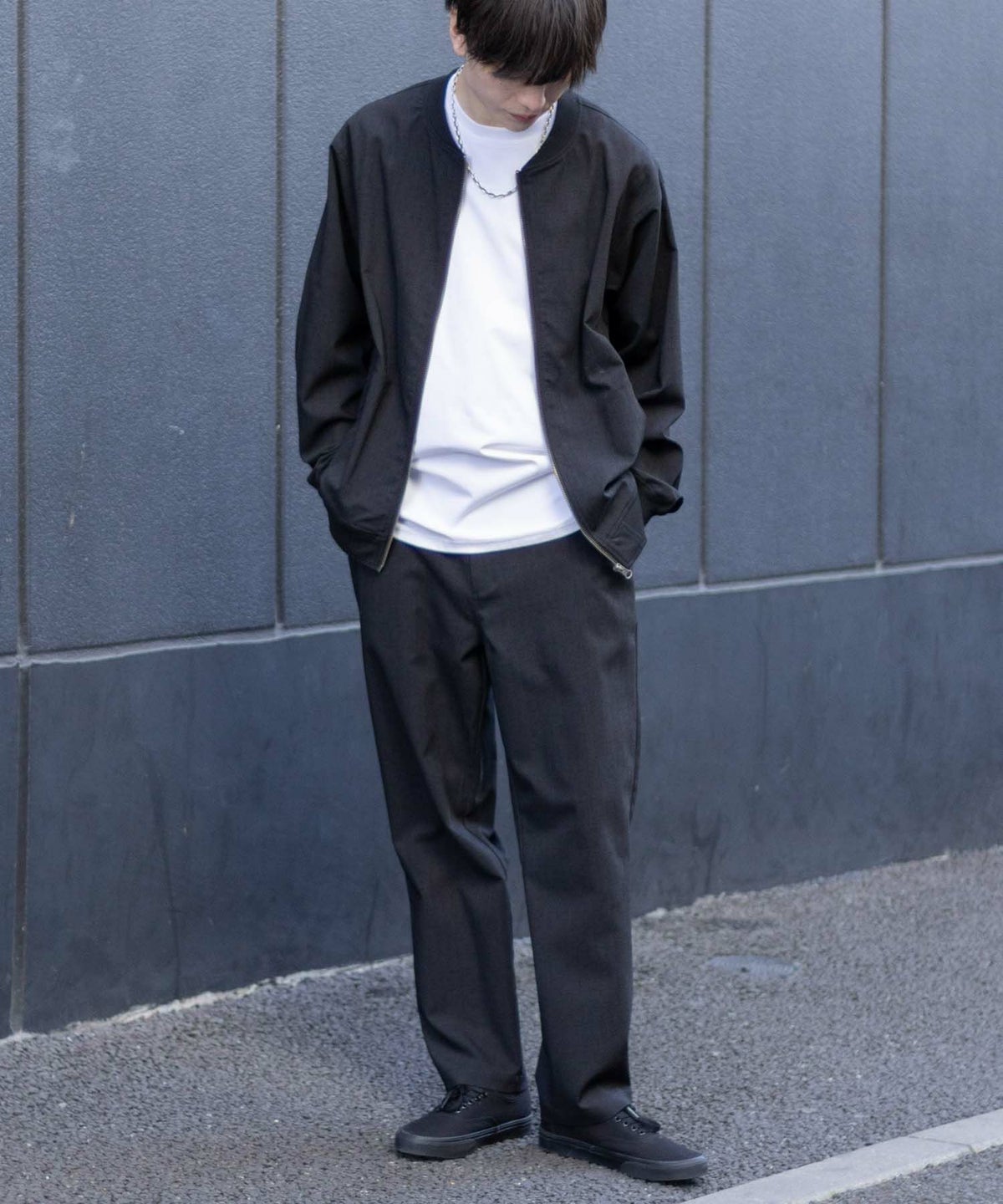 URBAN COLLECTION リネンライクブルゾン メンズ