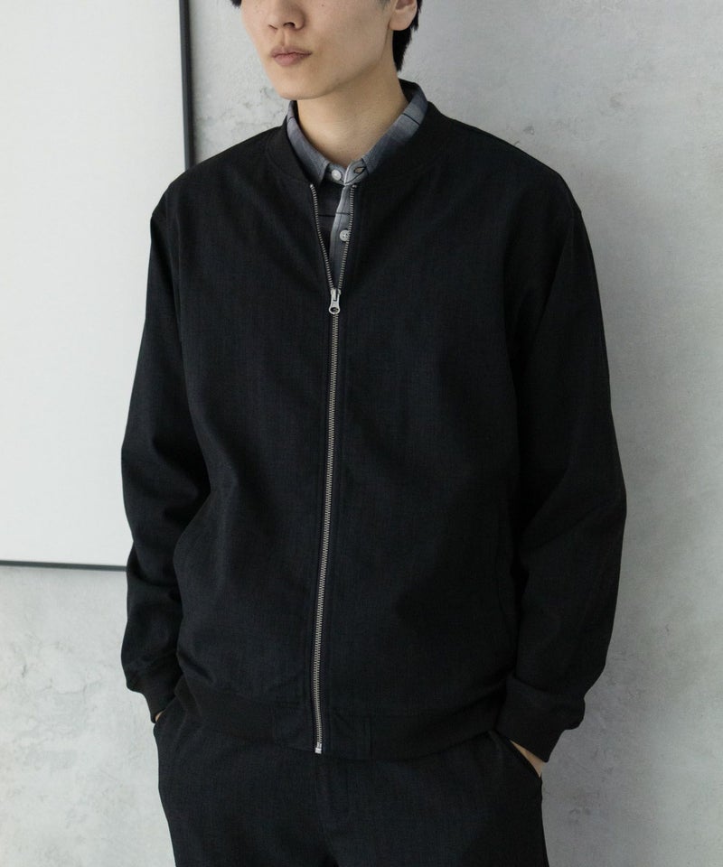 URBAN COLLECTION エアリネン リネンライクブルゾン メンズ商品画像-14