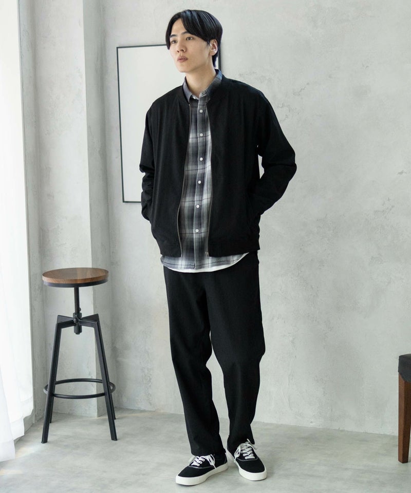 URBAN COLLECTION エアリネン リネンライクブルゾン メンズ商品画像-16