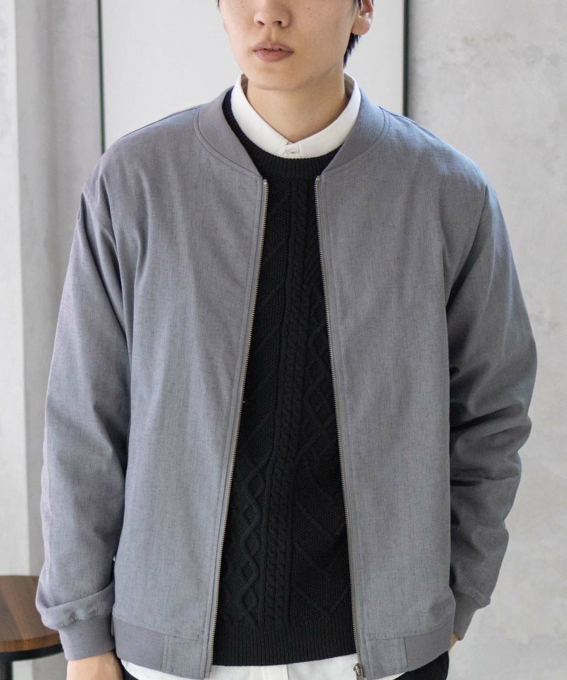 URBAN COLLECTION エアリネン リネンライクブルゾン メンズ商品画像-23