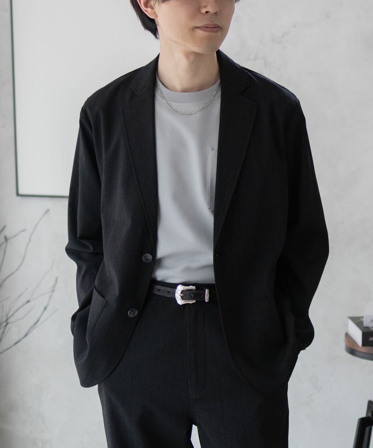 URBAN COLLECTION リネンライクジャケット メンズ