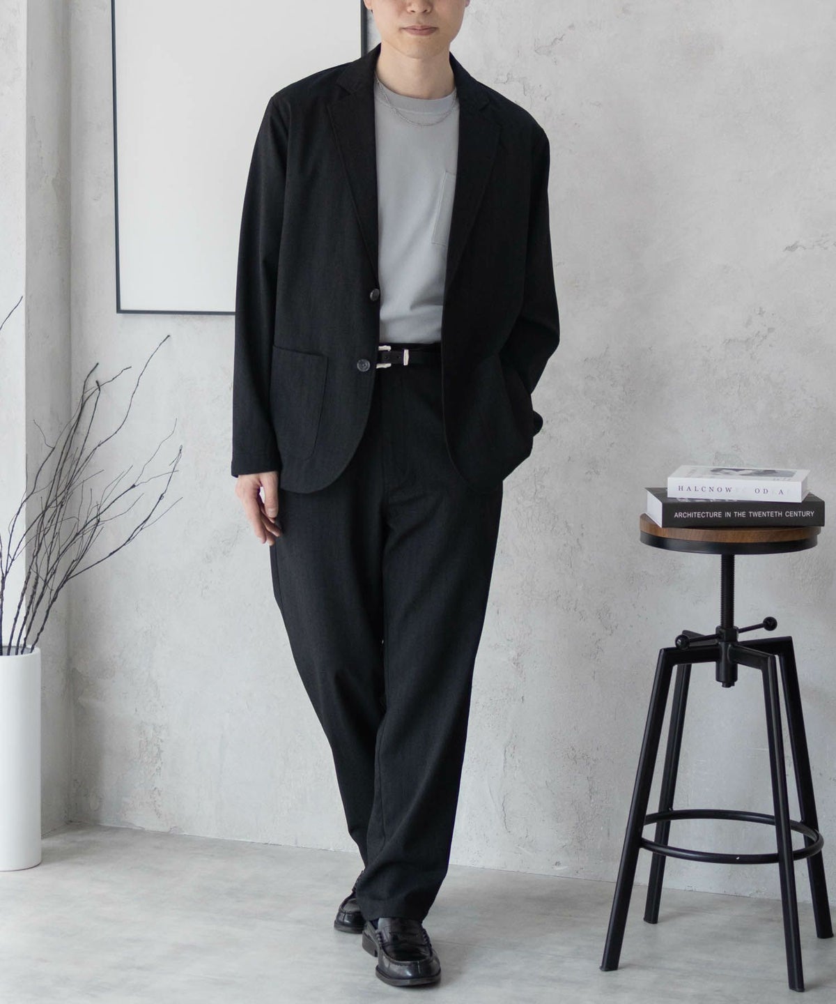 URBAN COLLECTION リネンライクジャケット メンズ