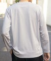 NAVY ストライプフェイクレイヤード長袖Tシャツ メンズ商品サムネイル-7