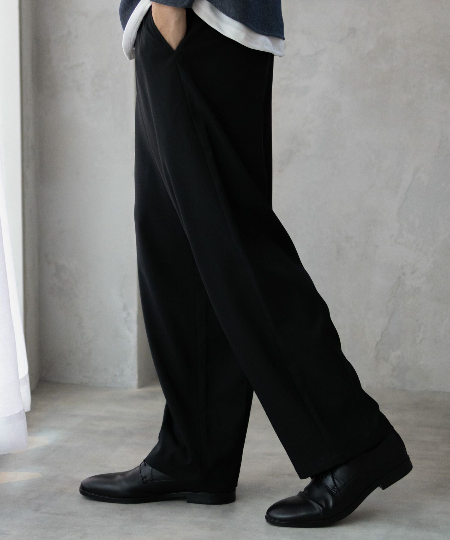 URBAN COLLECTION タックワイドスラックス メンズ