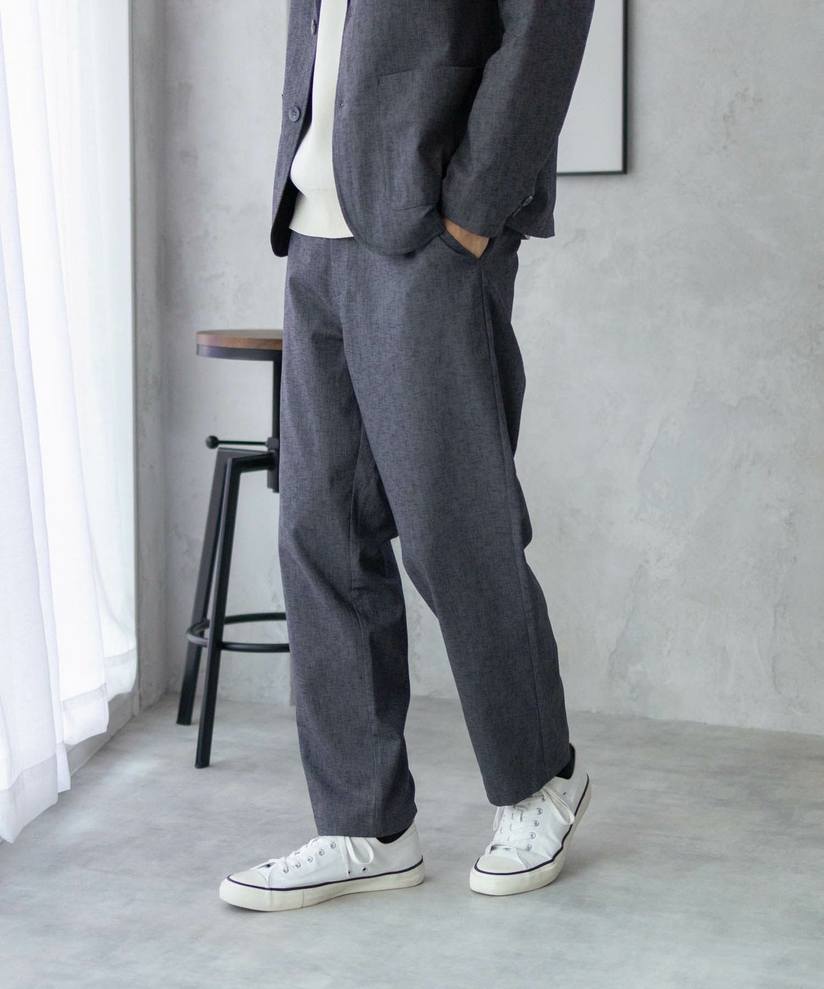 URBAN COLLECTION リネンライクパンツ メンズ