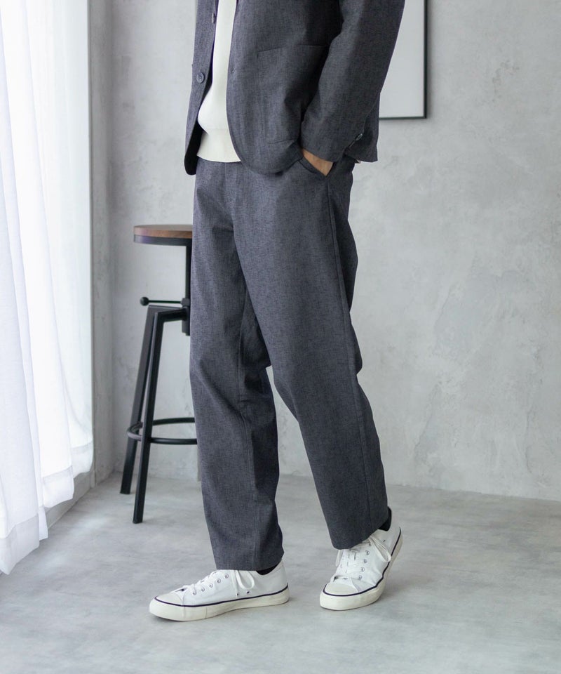 URBAN COLLECTION エアリネン リネンライクパンツ メンズ商品画像-1