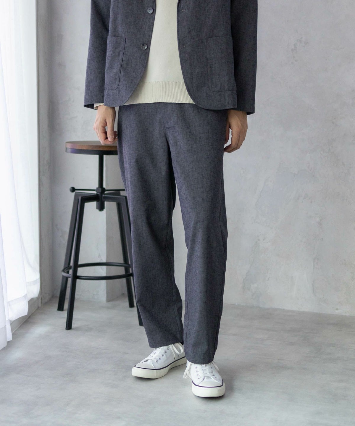 URBAN COLLECTION リネンライクパンツ メンズ