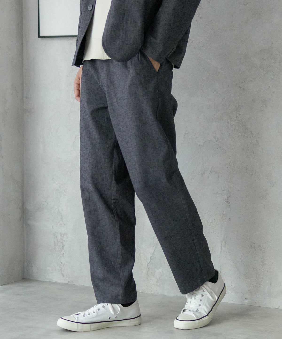 URBAN COLLECTION リネンライクパンツ メンズ