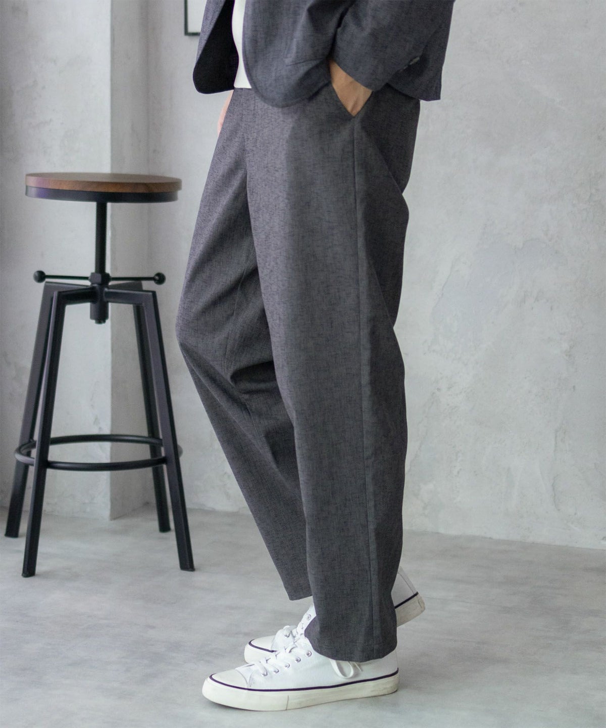 URBAN COLLECTION リネンライクパンツ メンズ