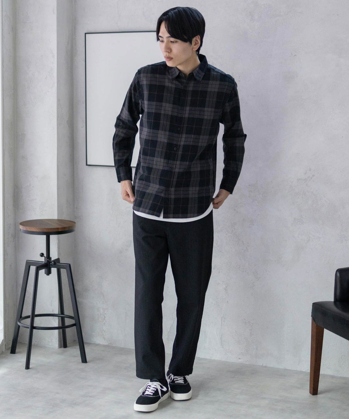 URBAN COLLECTION リネンライクパンツ メンズ