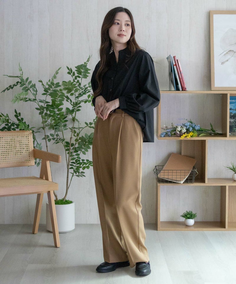 nAvy バンドカラー前開きシャツ レディース商品画像-24