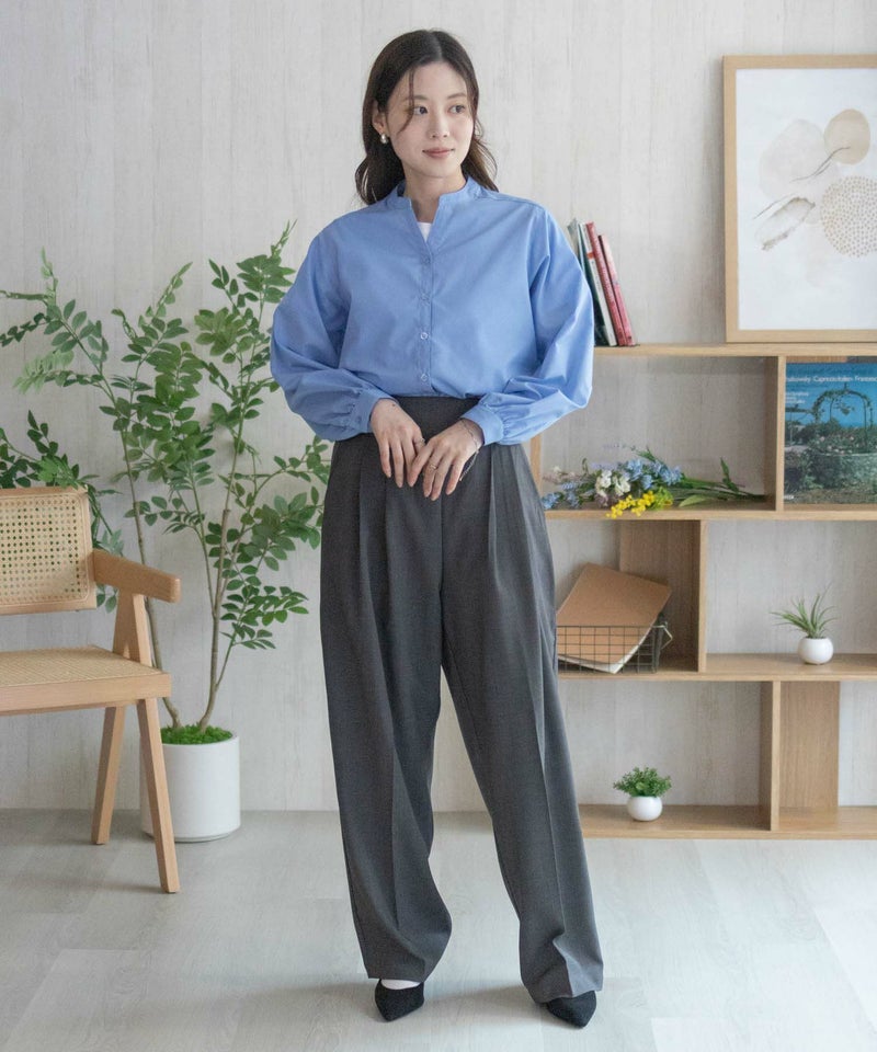 nAvy  バンドカラー前開きシャツ レディース商品画像-25