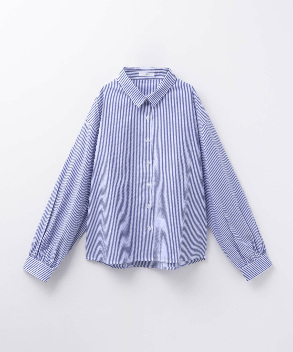 nAvy ストライプ前開きシャツ レディース