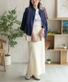 nAvy スラブ前開き7分袖シャツ レディース商品サムネイル-17