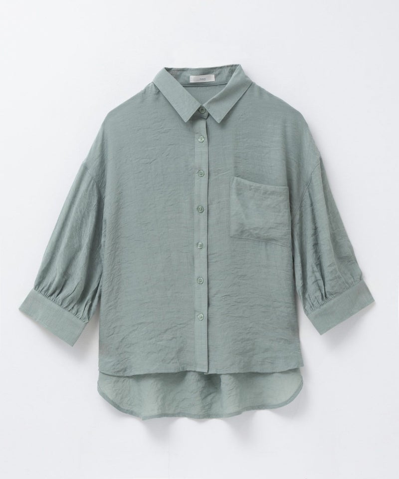 nAvy  スラブ前開き7分袖シャツ レディース商品画像-20