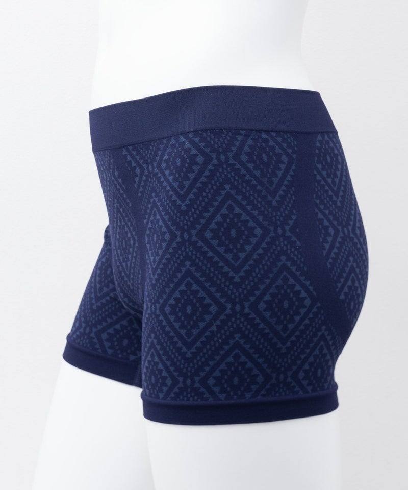 NAVY オルテガ柄成型ボクサーパンツ メンズ メール便 対応商品商品画像-2